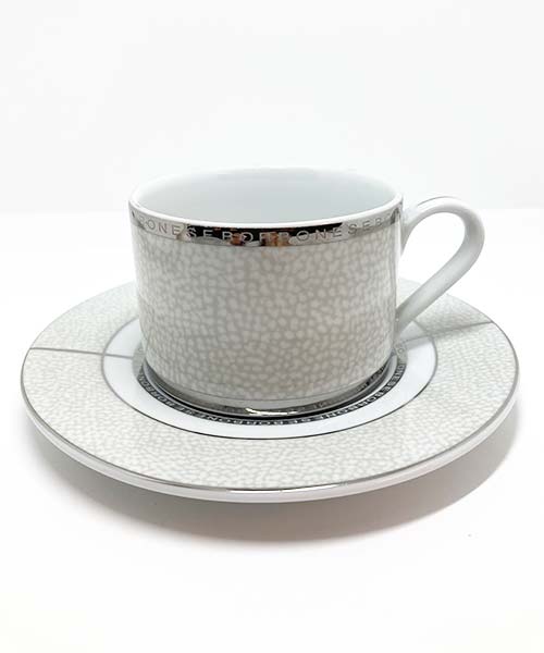 Set 4 Tè in porcellana - Borbonese Op Classic Platino