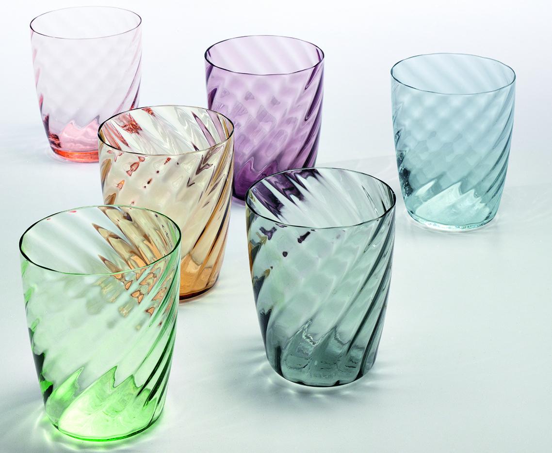 Bicchieri fatti a mano in vetro soffiato di Zafferano - Coffee Matic Shop